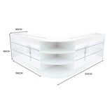 Comptoirs de Vente à LED Ensemble Apollo - Blanc LM60, 2 x K1500