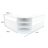 Comptoirs de Vente à LED Ensemble Harmonia - Blanc LM60, B1500, C1500