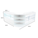 Comptoirs de Vente à LED Ensemble Calliope - Blanc LM60, K1500, C1500