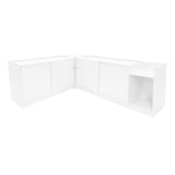 Comptoirs de Vente à LED Ensemble Luna - Blanc CM60, 2 x B1500, TB60