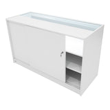 Comptoirs de Vente à LED Ensemble Phoenix - Blanc CM60, 2 x C1500, TB60