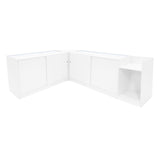 Comptoirs de Vente à LED Ensemble Phoenix - Blanc CM60, 2 x C1500, TB60