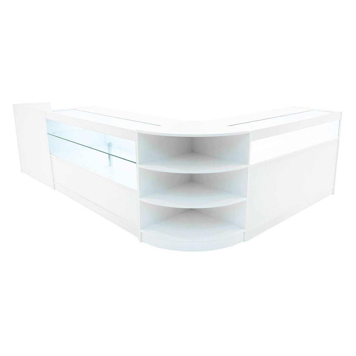 Comptoirs de Vente à LED Ensemble Europa - Blanc LM60, B1500, C1500, TB60