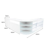 Comptoirs de Vente à LED Ensemble Hyperion - Blanc LM60, B1500, K1500, TB60