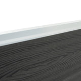 Kit Clôture Composite 10 Panneaux & 11 Poteaux à LED - Gris