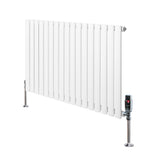 Radiateur à Colonnes Ovales & Vannes, 1 Panneau - 600 x 1020 mm - Blanc