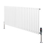 Radiateur à Colonnes Ovales & Vannes, 1 Panneau - 600 x 1440 mm - Blanc