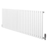 Radiateur à Colonnes Ovales & Vannes, 1 Panneau - 600 x 1620 mm - Blanc