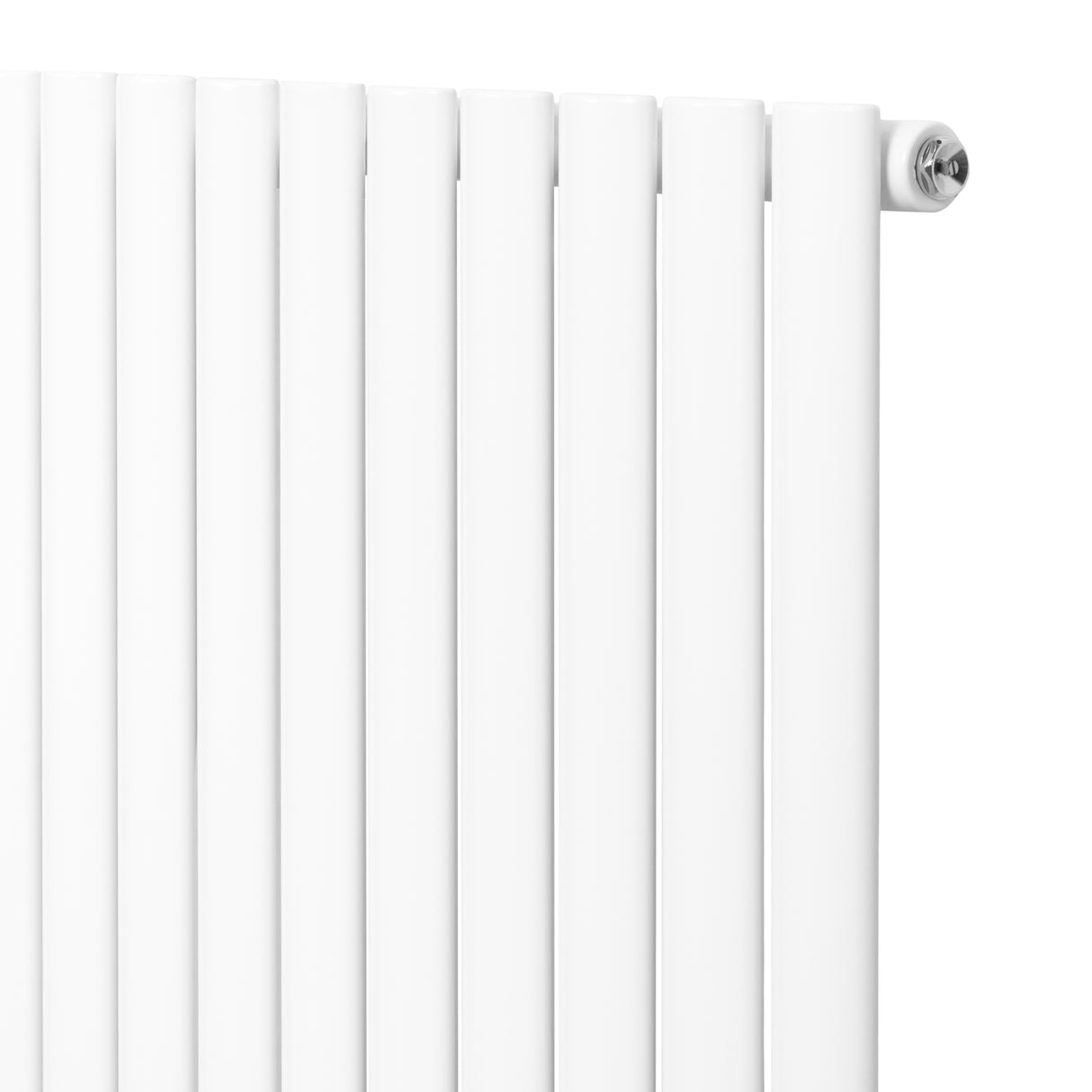 Radiateur à Colonnes Ovales & Vannes, 1 Panneau - 600 x 1620 mm - Blanc