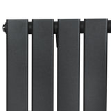 Radiateur plat gris anthracite à 1 panneau, dimensions 1600 x 700 mm, surface lisse et finition moderne, idéal pour tout intérieur