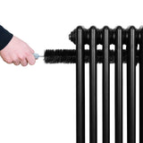 Radiateur Traditionnel à 4 Colonnes & Vannes - 300 x 1010 mm - Noir