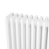 Radiateur Traditionnel à 4 Colonnes & Vannes - 300 x 1505 mm - Blanc