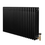 Radiateur Traditionnel à 4 Colonnes & Vannes - 600 x 1010 mm - Noir