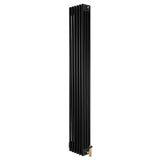 Radiateur Traditionnel à 4 Colonnes & Vannes - 1800 x 290 mm - Noir