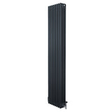 Radiateur Traditionnel à 4 Colonnes & Vannes - 1800 x 380 mm - Gris Anthracite