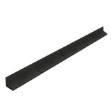 Lot de 4 Bordures de Jardin Flexibles en Caoutchouc 1,2 m & Maillet - Noir