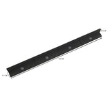 Lot de 12 Bordures de Jardin Flexibles en Caoutchouc 1,2 m & Maillet - Noir