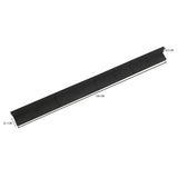 Lot de 16 Bordures de Jardin Flexibles en Caoutchouc 1,2 m & Maillet - Noir
