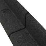 Lot de 16 Bordures de Jardin Flexibles en Caoutchouc 1,2 m & Maillet - Noir
