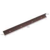 Lot de 24 Bordures de Jardin Flexibles en Caoutchouc 1,2 m & Maillet - Marron
