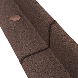 Lot de 12 Bordures de Jardin Flexibles en Caoutchouc 1,2 m & Maillet - Marron