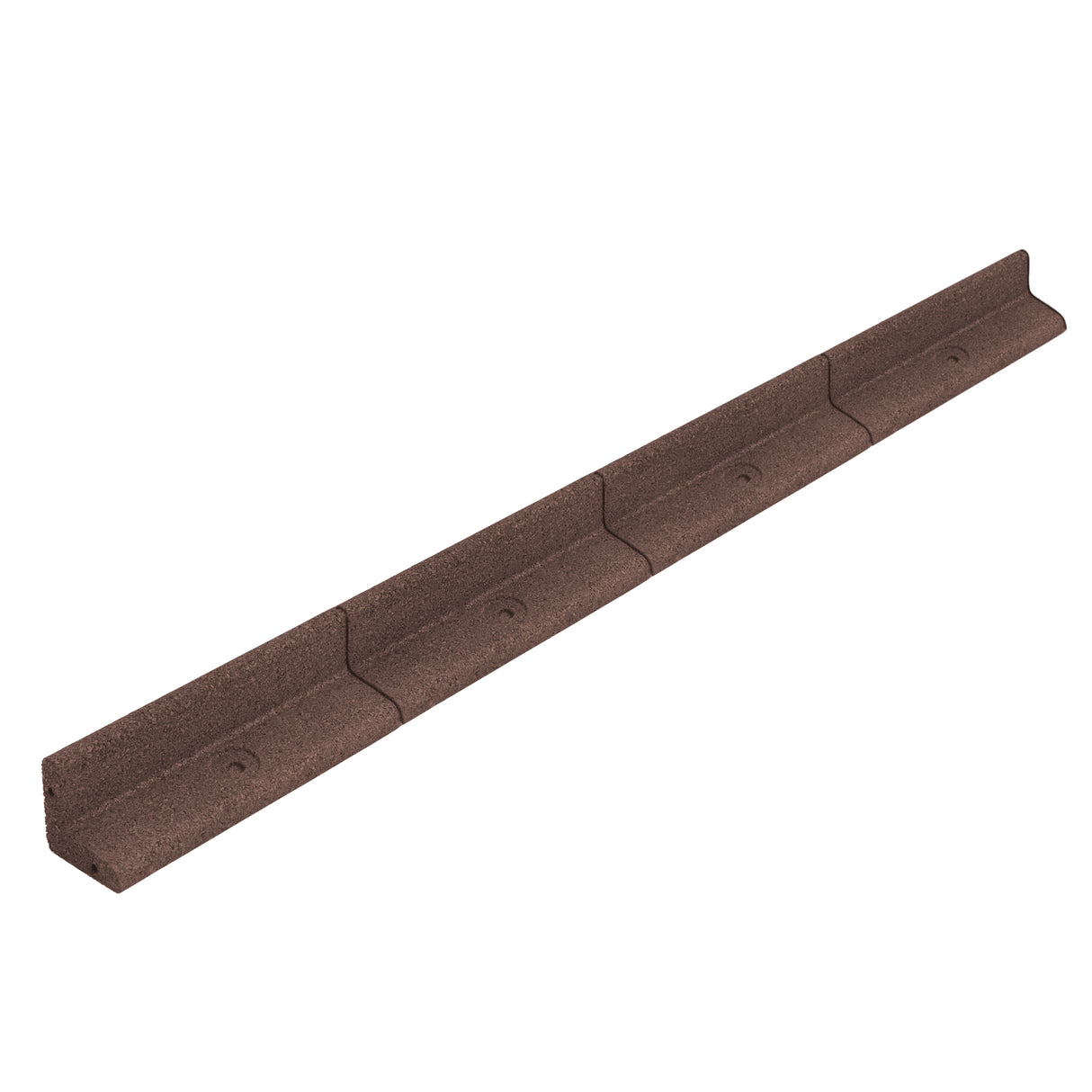 Lot de 50 Bordures de Jardin Flexibles en Caoutchouc 1,2 m & Maillet - Marron