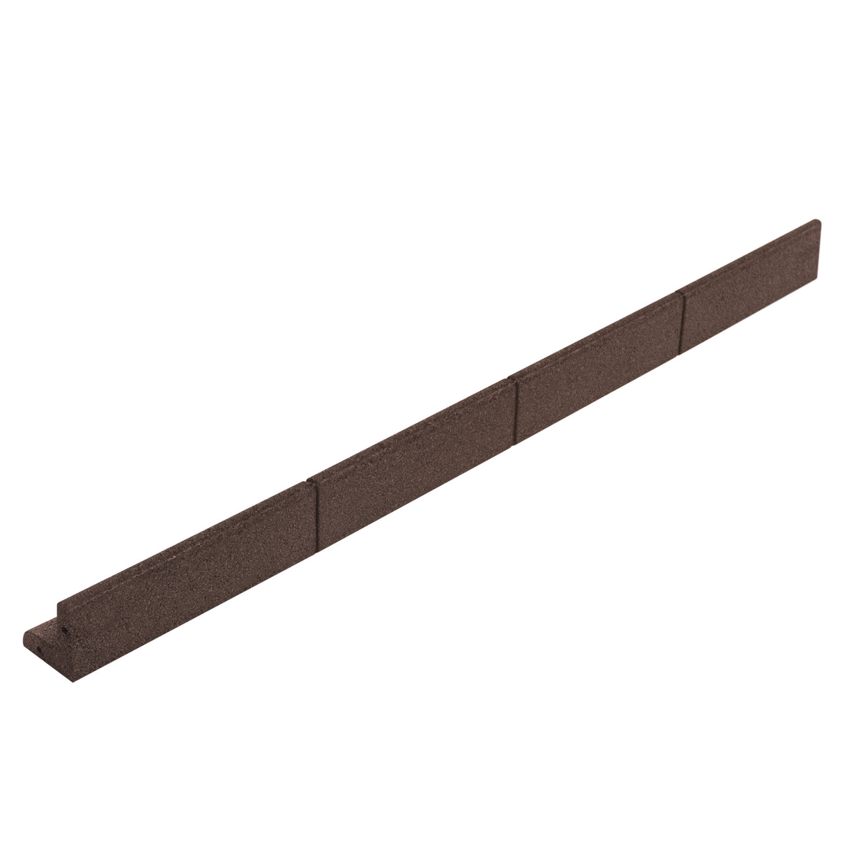 Lot de 30 Bordures de Jardin Flexibles en Caoutchouc 1,2 m & Maillet - Marron