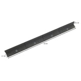 Lot de 24 Bordures de Jardin Flexibles en Caoutchouc 1,2 m & Maillet - Gris