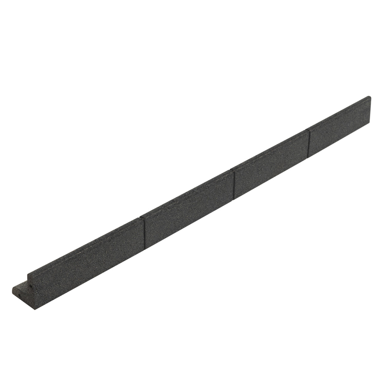 Lot de 22 Bordures de Jardin Flexibles en Caoutchouc 1,2 m & Maillet - Gris