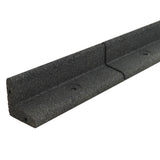 Lot de 16 Bordures de Jardin Flexibles en Caoutchouc 1,2 m & Maillet - Gris