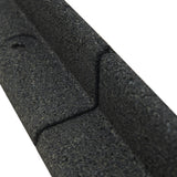 Lot de 22 Bordures de Jardin Flexibles en Caoutchouc 1,2 m & Maillet - Gris
