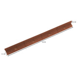 Lot de 4 Bordures de Jardin Flexibles en Caoutchouc 1,2 m & Maillet - Terre Cuite