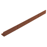 Lot de 6 Bordures de Jardin Flexibles en Caoutchouc 1,2 m & Maillet - Terre Cuite