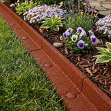 Lot de 30 Bordures de Jardin Flexibles en Caoutchouc 1,2 m & Maillet - Terre Cuite