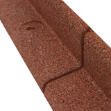 Lot de 46 Bordures de Jardin Flexibles en Caoutchouc 1,2 m & Maillet - Terre Cuite
