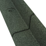 Lot de 14 Bordures de Jardin Flexibles en Caoutchouc 1,2 m & Maillet - Vert