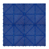 Carrelage de Sol Ventilé Pour Garage x120 Avec Bordure (Bleu)