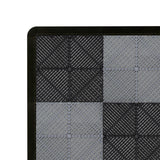 Carrelage de Sol Ventilé Pour Garage Avec Bordure (60 x Noir & 60 Gris)