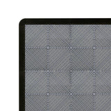 Carrelage de Sol Ventilé Pour Garage Avec Bordure (90 x Gris & 30 Noir)