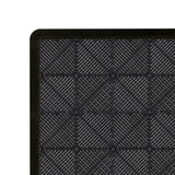 Carrelage de Sol Ventilé Pour Garage x225 Avec Bordure (Noir)