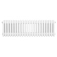 Radiateur traditionnel à 4 colonnes, 300 x 1010 mm, finition blanche lisse, design élégant et moderne, idéal pour le chauffage intérieur