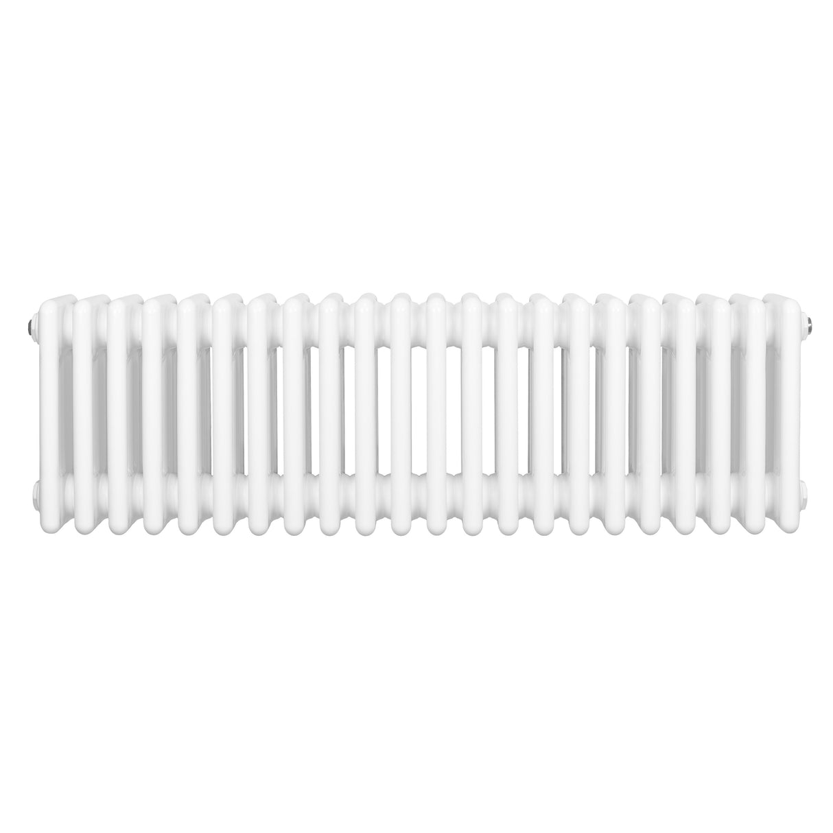 Radiateur traditionnel à 4 colonnes, 300 x 1010 mm, finition blanche lisse, design élégant et moderne, idéal pour le chauffage intérieur