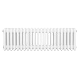 Radiateur traditionnel à 4 colonnes, 300 x 1010 mm, finition blanche lisse, design élégant et moderne, idéal pour le chauffage intérieur