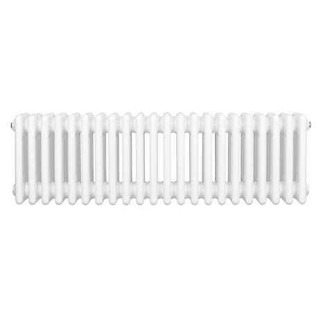 Radiateur traditionnel à 4 colonnes, 300 x 1010 mm, finition blanche lisse, design élégant et moderne, idéal pour le chauffage intérieur