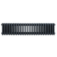 Radiateur traditionnel à 4 colonnes, 300 x 1370 mm, en gris anthracite, avec une texture lisse et des lignes élégantes