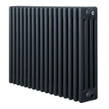 Radiateur traditionnel à 4 colonnes, 600 x 785 mm, finition gris anthracite, surface lisse et design élégant pour un chauffage efficace