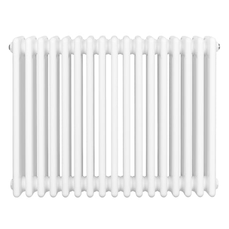 Radiateur traditionnel à 4 colonnes, finition blanche lisse, dimensions 600 x 785 mm, design élégant et classique, idéal pour le chauffage intérieur