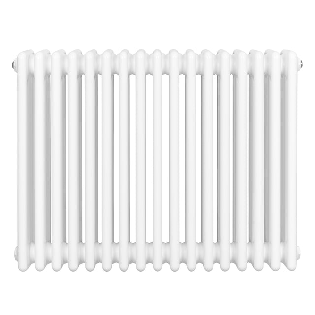 Radiateur traditionnel à 4 colonnes, finition blanche lisse, dimensions 600 x 785 mm, design élégant et classique, idéal pour le chauffage intérieur