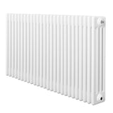 Radiateur traditionnel à 4 colonnes, 600 x 1190 mm, finition blanche lisse, design élégant et moderne, idéal pour le chauffage intérieur