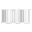 Radiateur traditionnel à 4 colonnes, blanc, finition lisse, design élégant, dimensions 600 x 1190 mm, idéal pour le chauffage intérieur